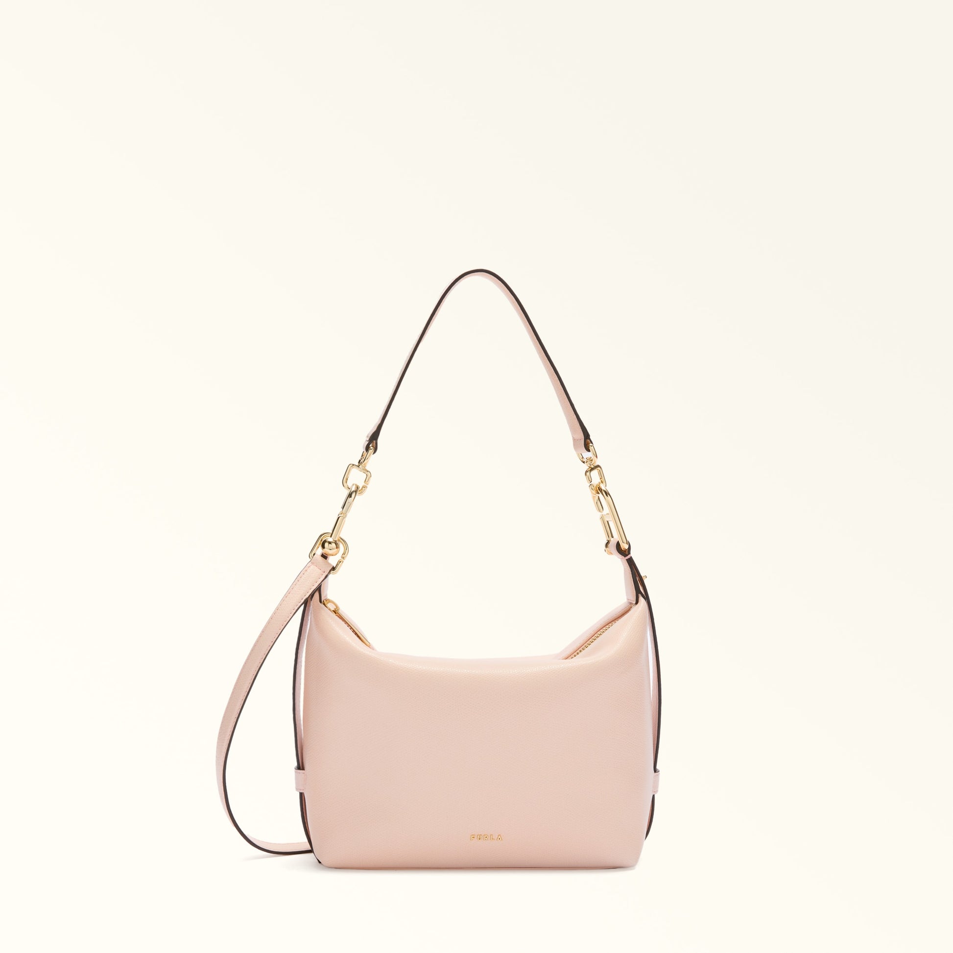 Furla Tonie Mini Hobo Bag In Leather