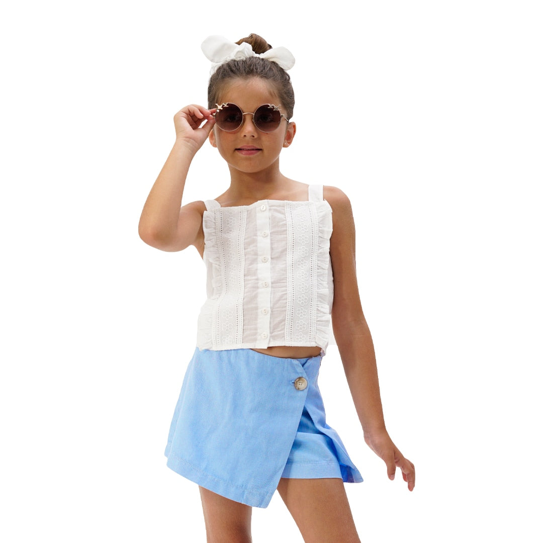 Blue  Skort for Girls