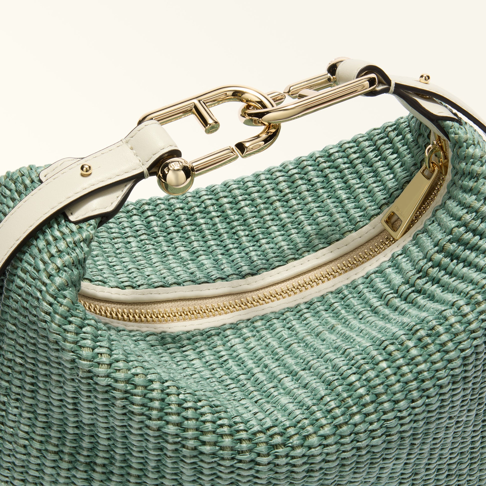 Furla Tonie Mini Hobo in Green - Bags 