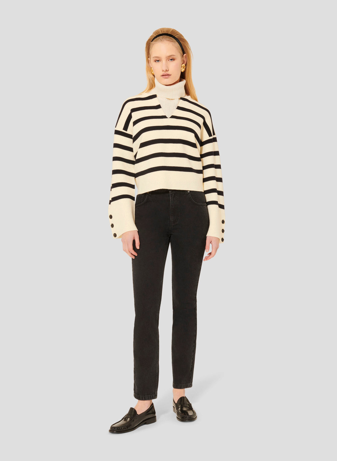 Plongeoir ecru wool sweater by Tara Jarmon Lebanon