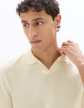 Celio Piqué Regular Fit Shark Collar Polo - White