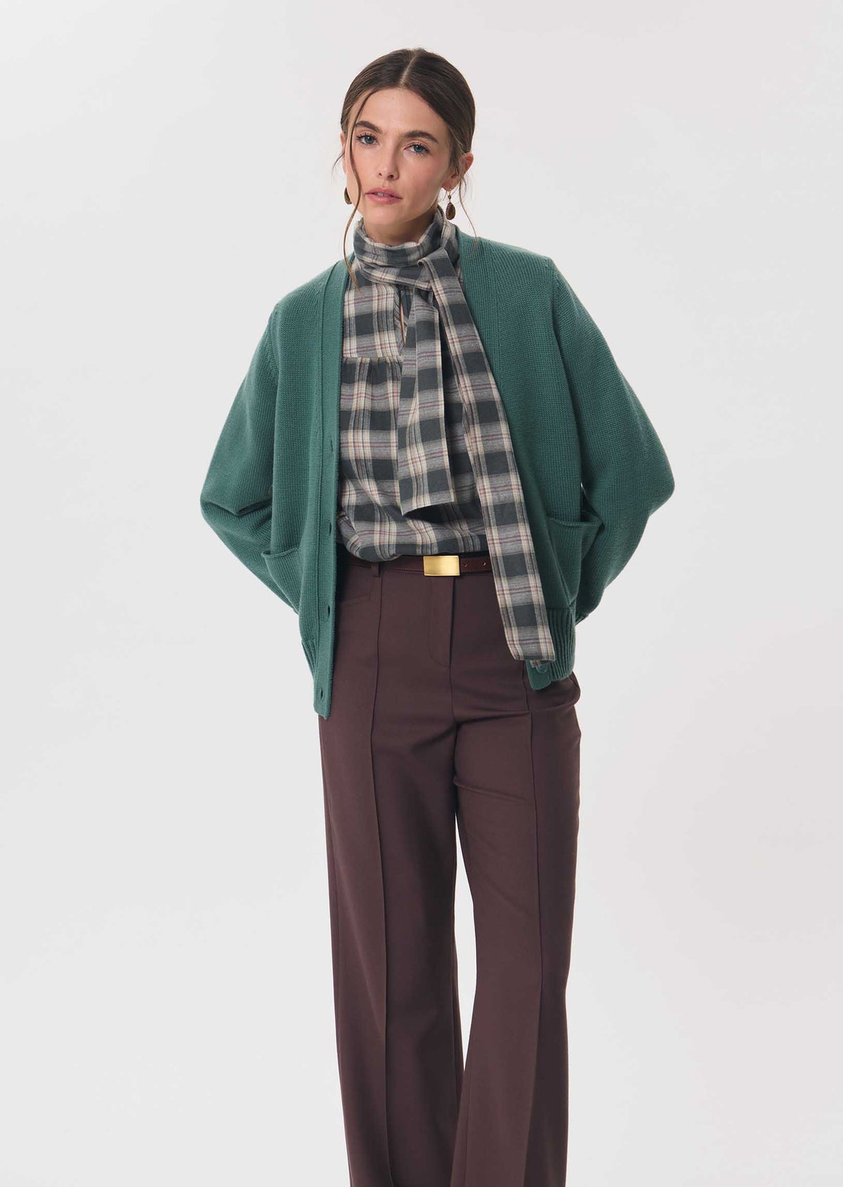 Titien top in khaki by Tara Jarmon