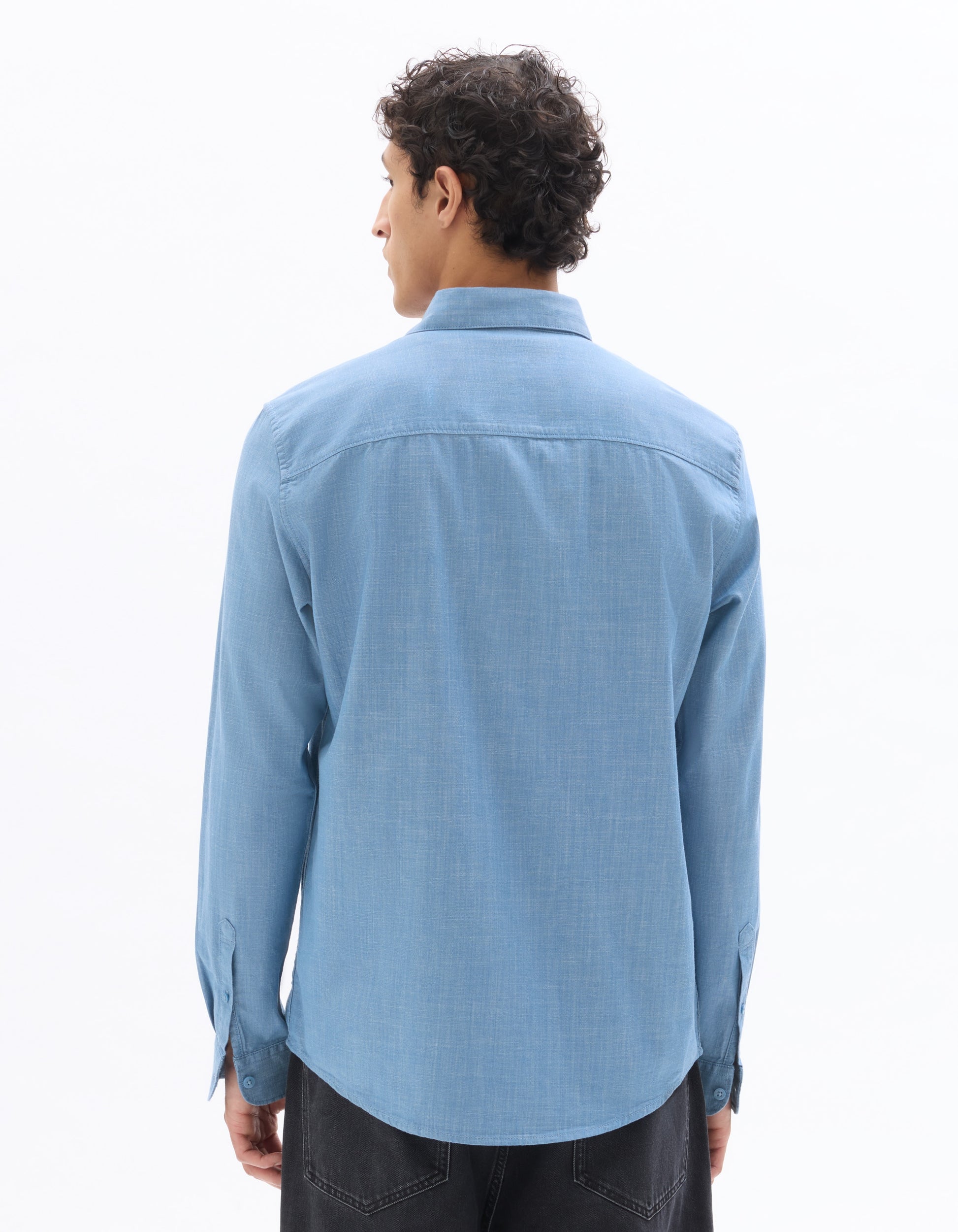 Double Stone Long Sleeves Shirt for Men