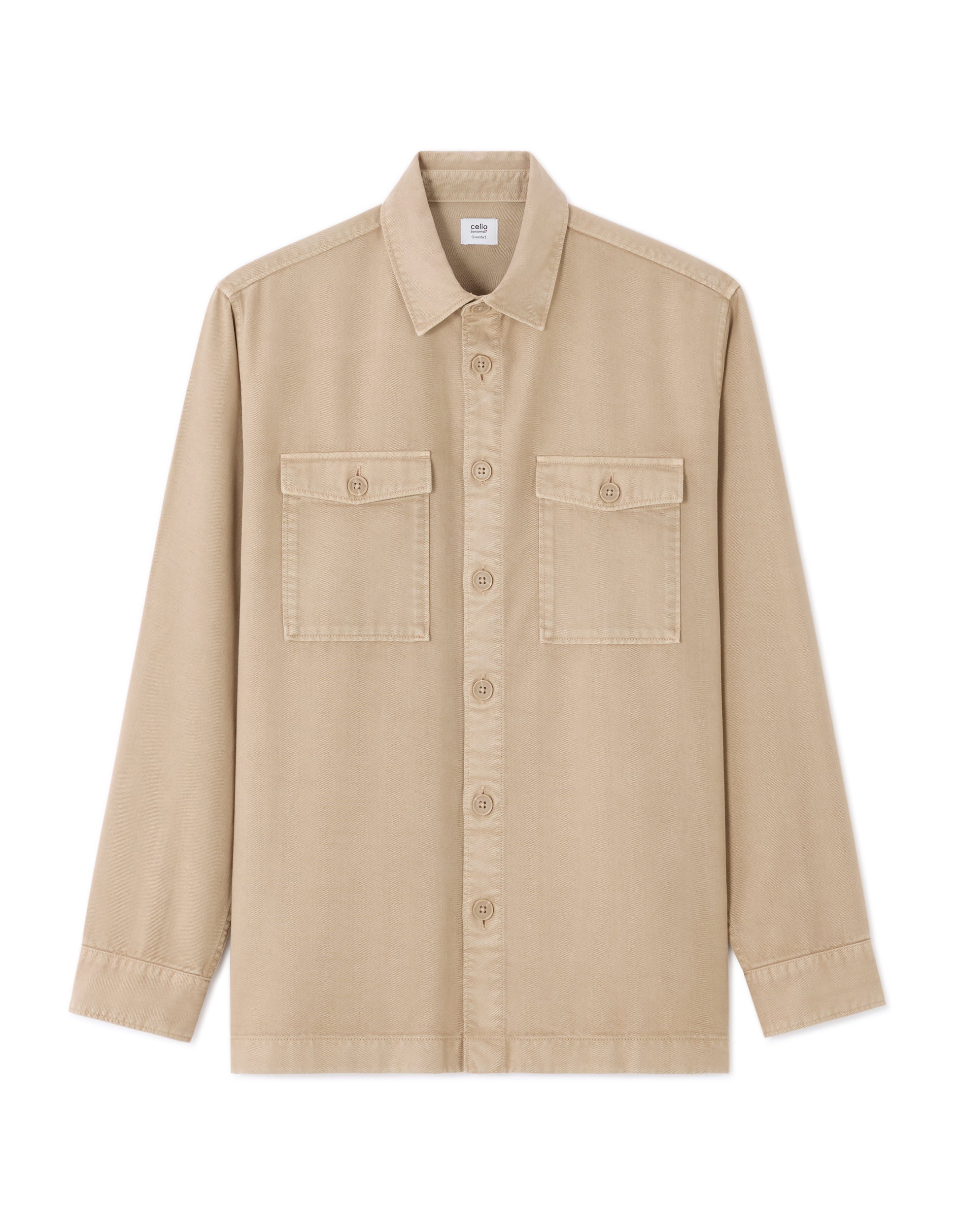 Ecru Long Sleeves Shirt - Celio Lebanon