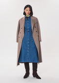 Rodeo dress in denim blue cotton by Tara Jarmon