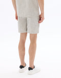 Striped Knit Bermuda Shorts Celio