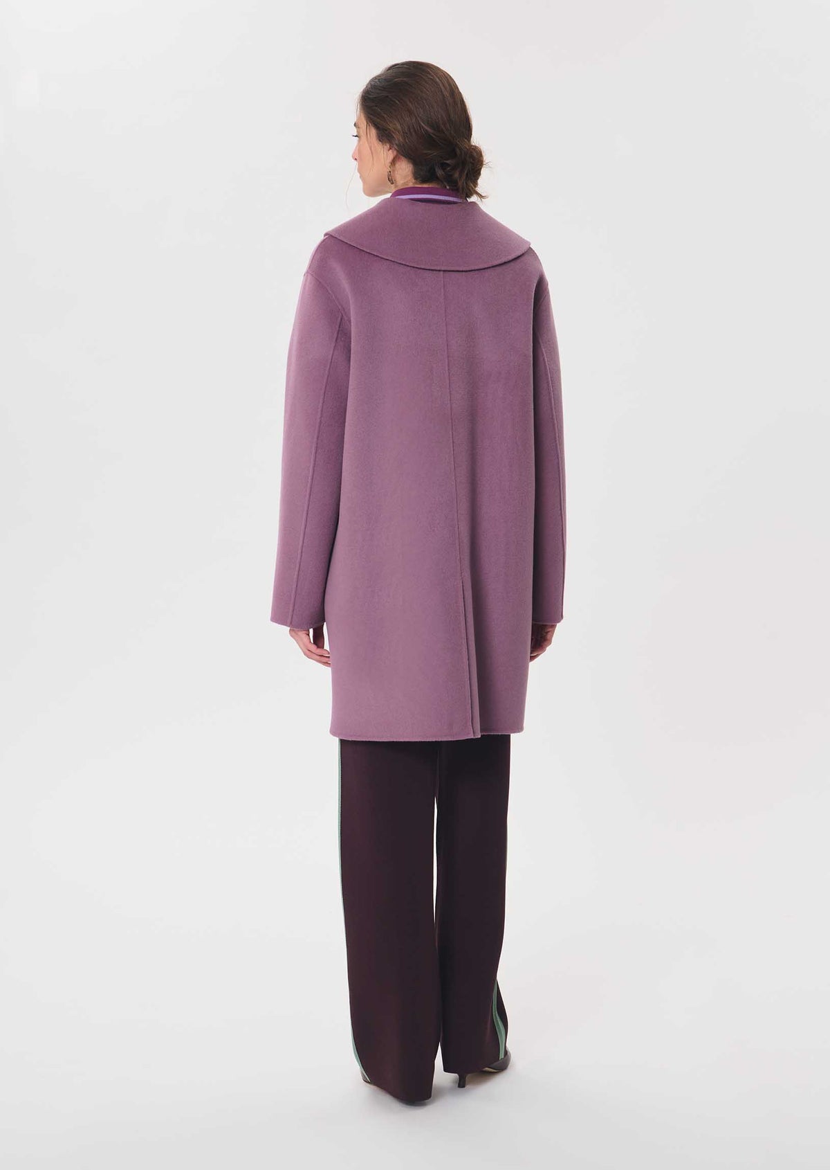 Marie coat in purple wool by Tara Jarmon