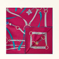 Furla Tortona Carre' 90X90 in Pink - Scarves 