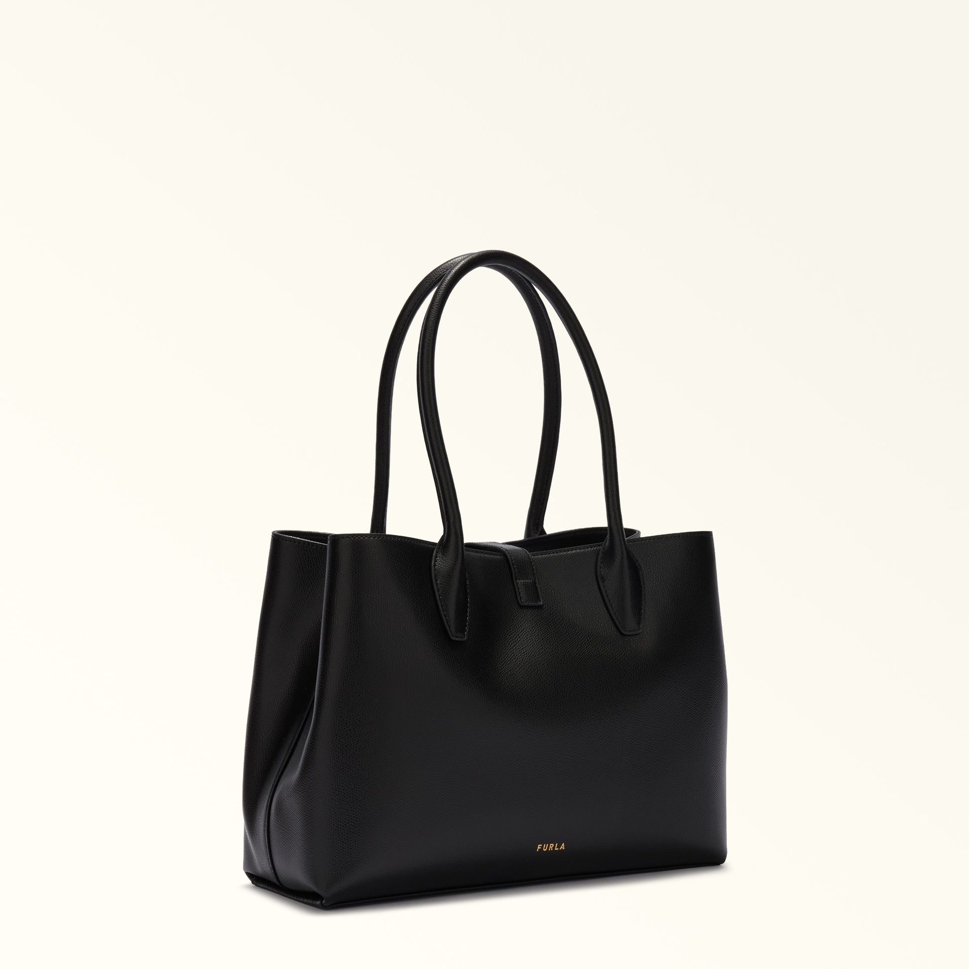 Furla Goccia M Tote Base 33 in Black - Bags 