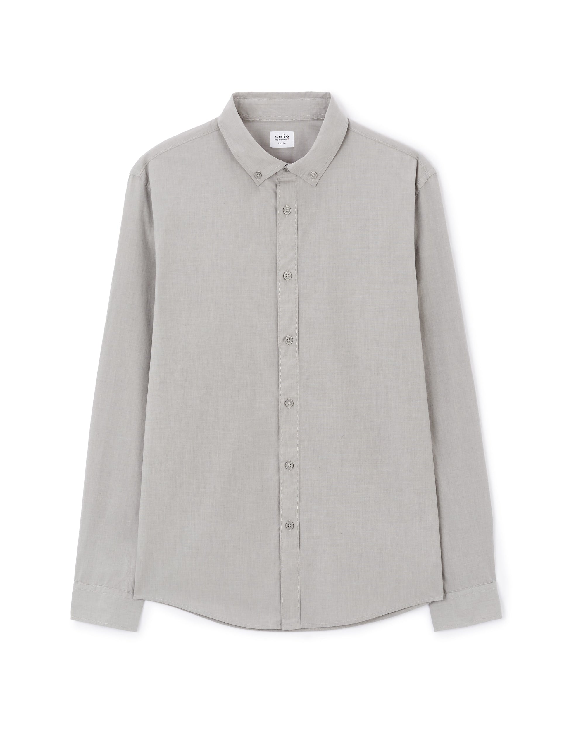 JAFILE GREY LS SHIRT - Celio lebanon
