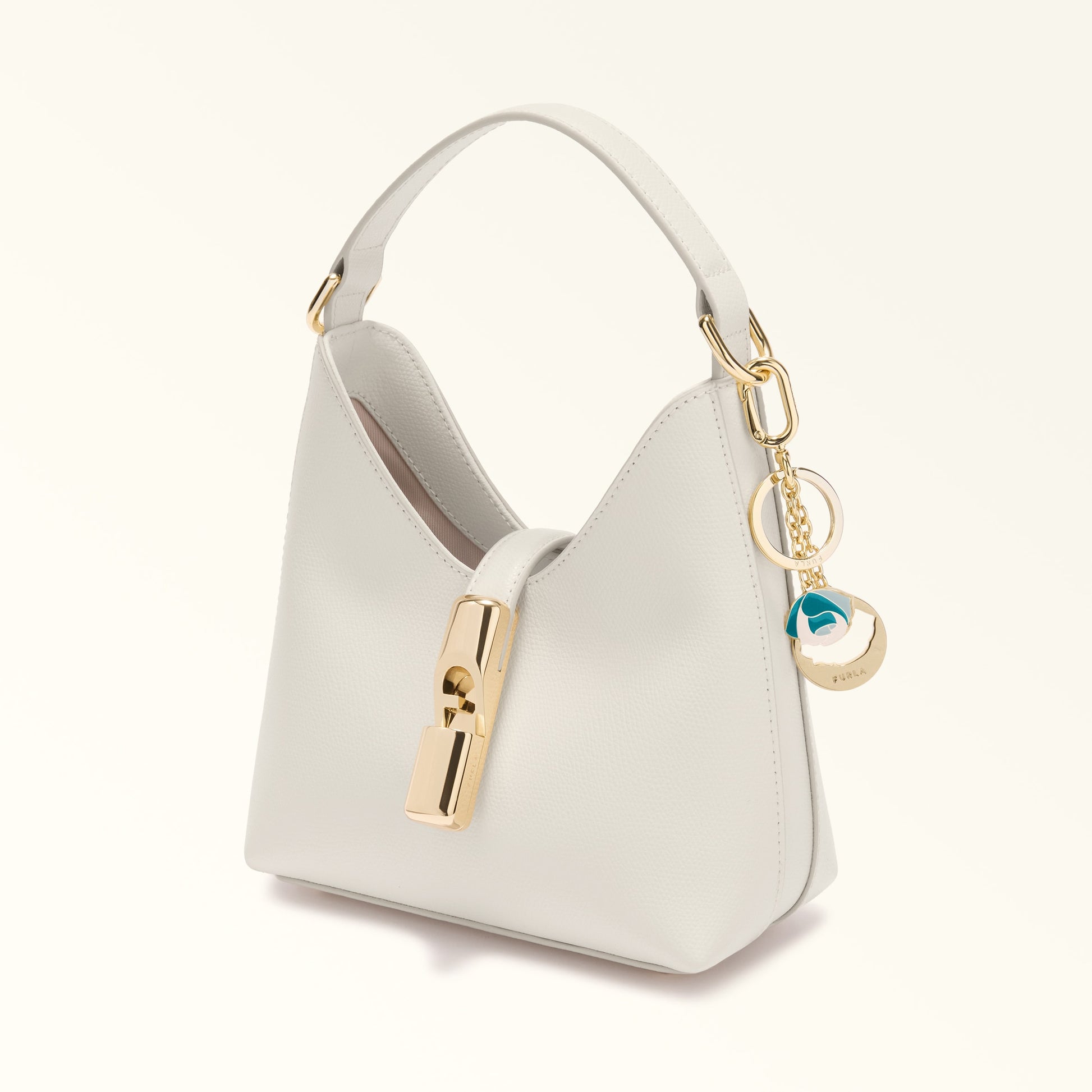 Furla Crystal Keyring Rose in Green - Charms 