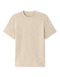 Celio Boxy Crew Neck Bouclé-Effect T-shirt - Beige