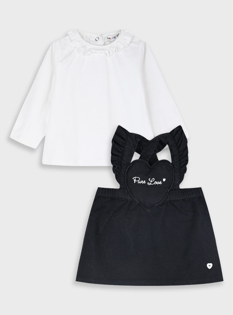  Black Infant'S Set For Girl