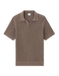 Celio Regular Fit Striped and Textured Polo Shirt - Grey
