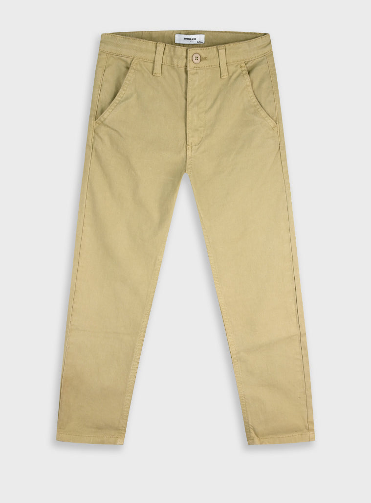 Cotton Boy Trousers - Sand