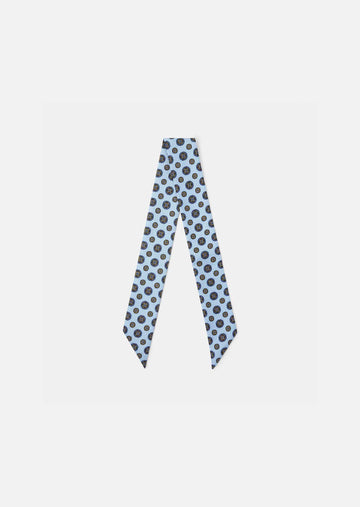 Estelle scarf in blue silk by Tara Jarmon