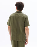 Regular Fit 100% Cotton Jacquard Short-Sleeve Shirt Celio