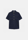 top in raw denim