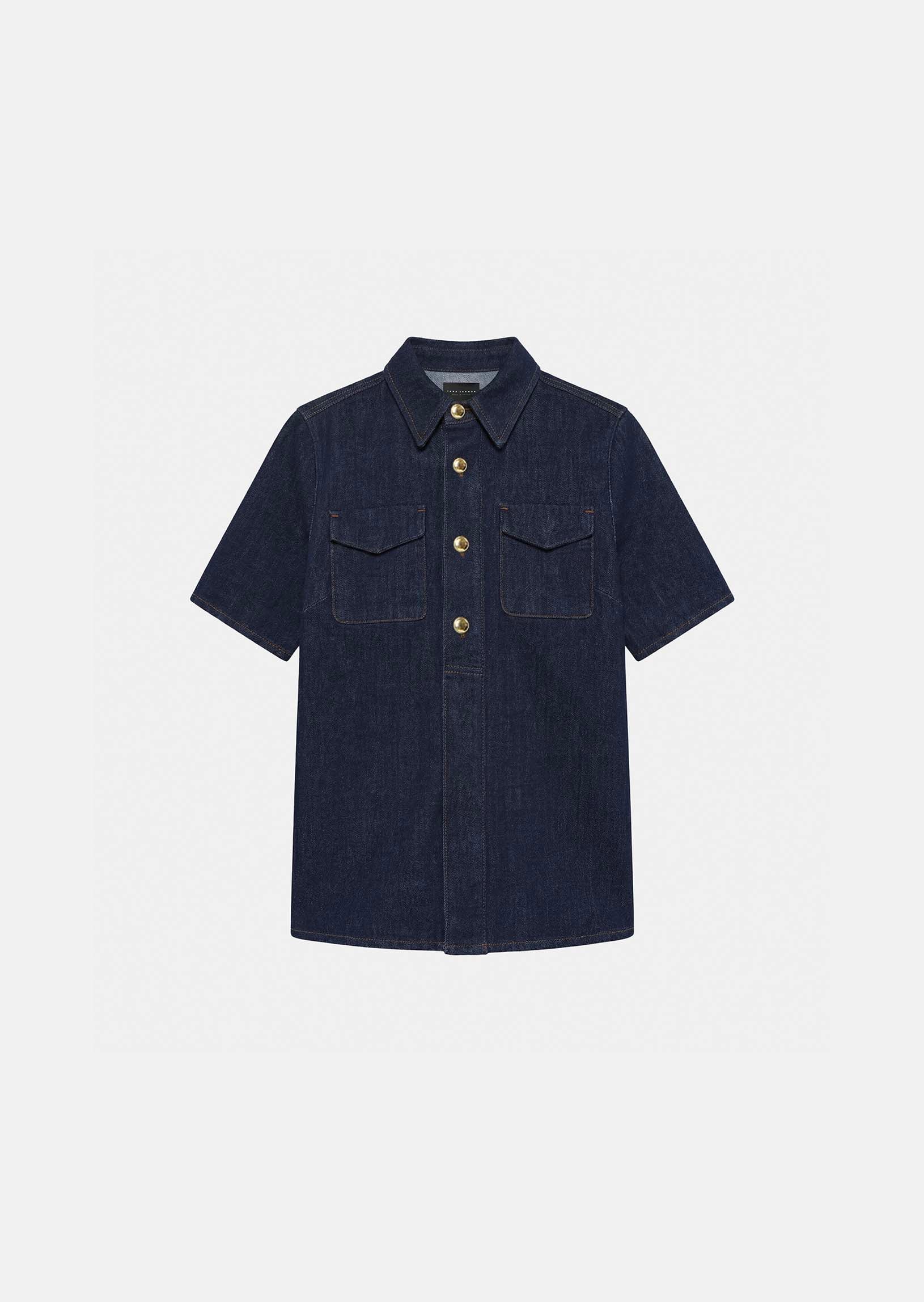 top in raw denim