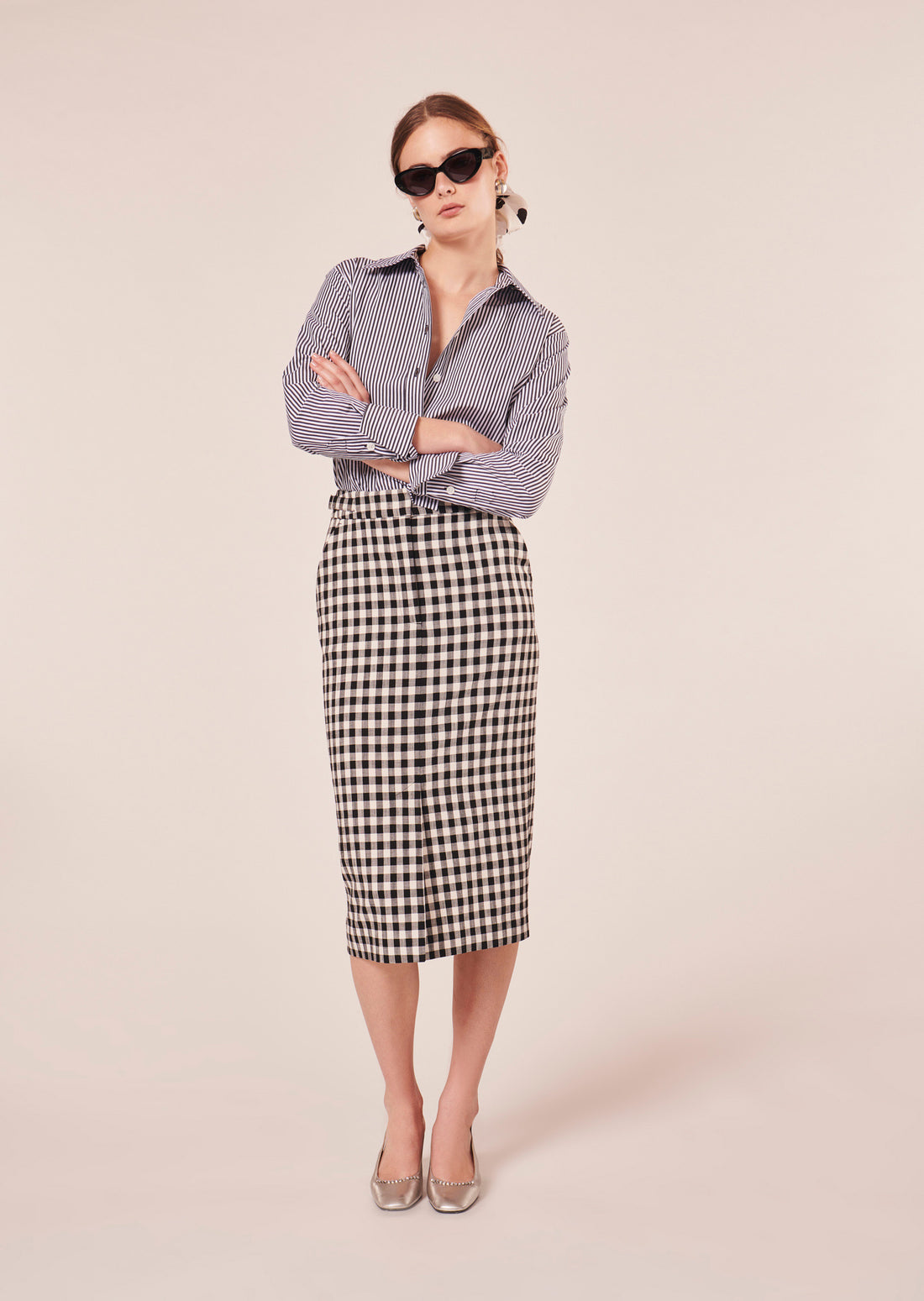 Justina Skirt in black by Tara Jarmon Lebanon