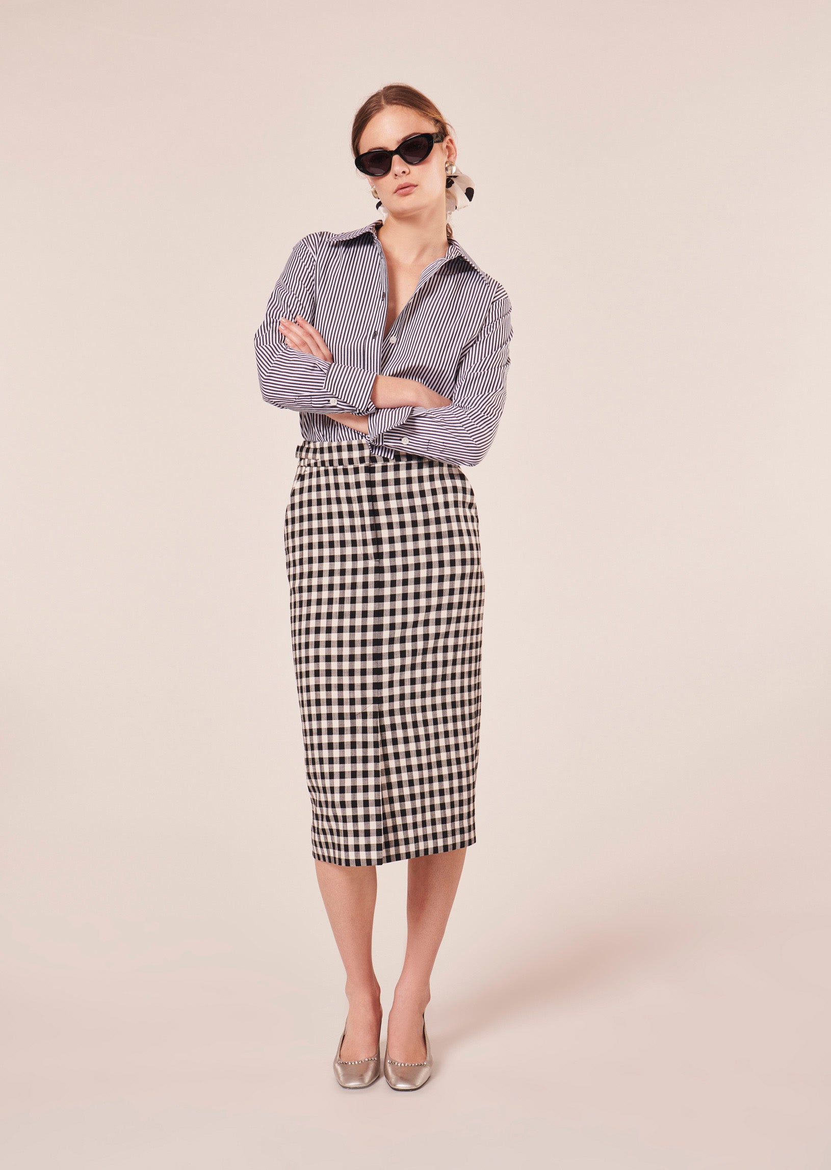 Justina Skirt in black by Tara Jarmon Lebanon