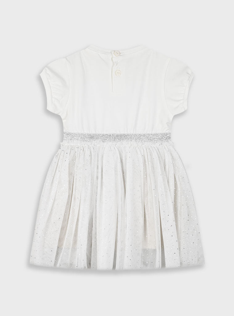 Boutique short sleeved dress with glitter print Energiers