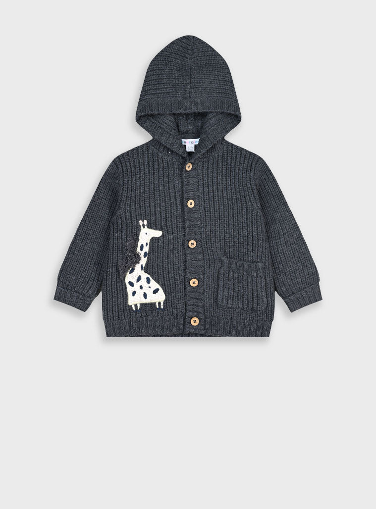 Children's Anthracite Cardigan For Boy
