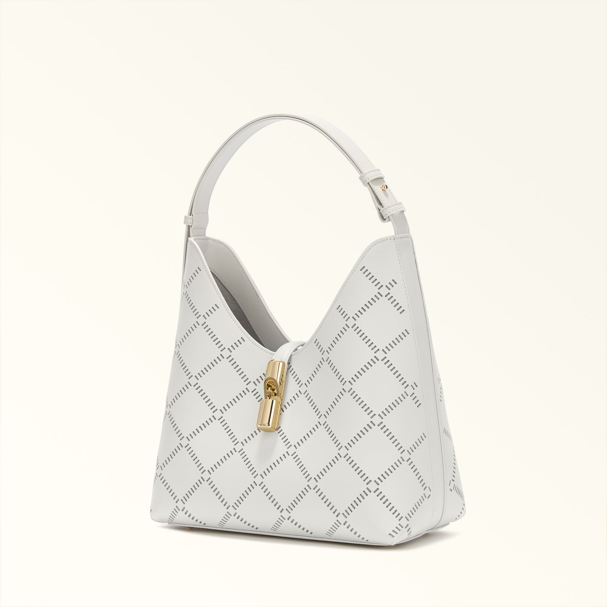 Furla Goccia M Hobo in White - Bags 