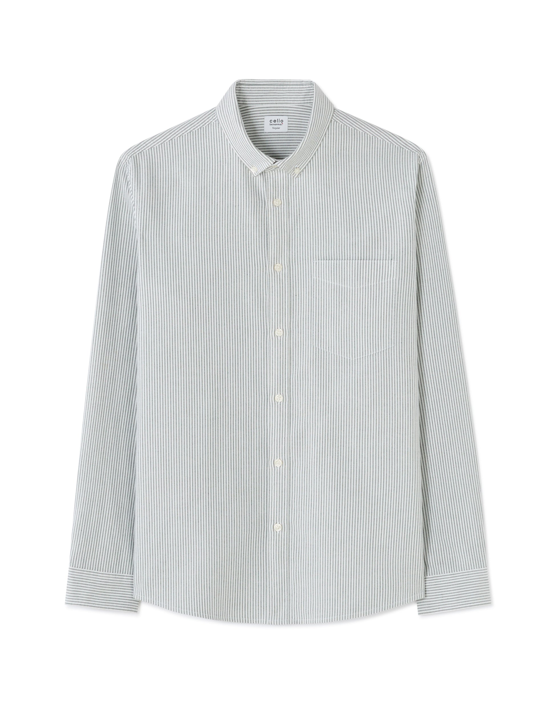 Vert Fonce Long Sleeves Shirt - Celio Lebanon