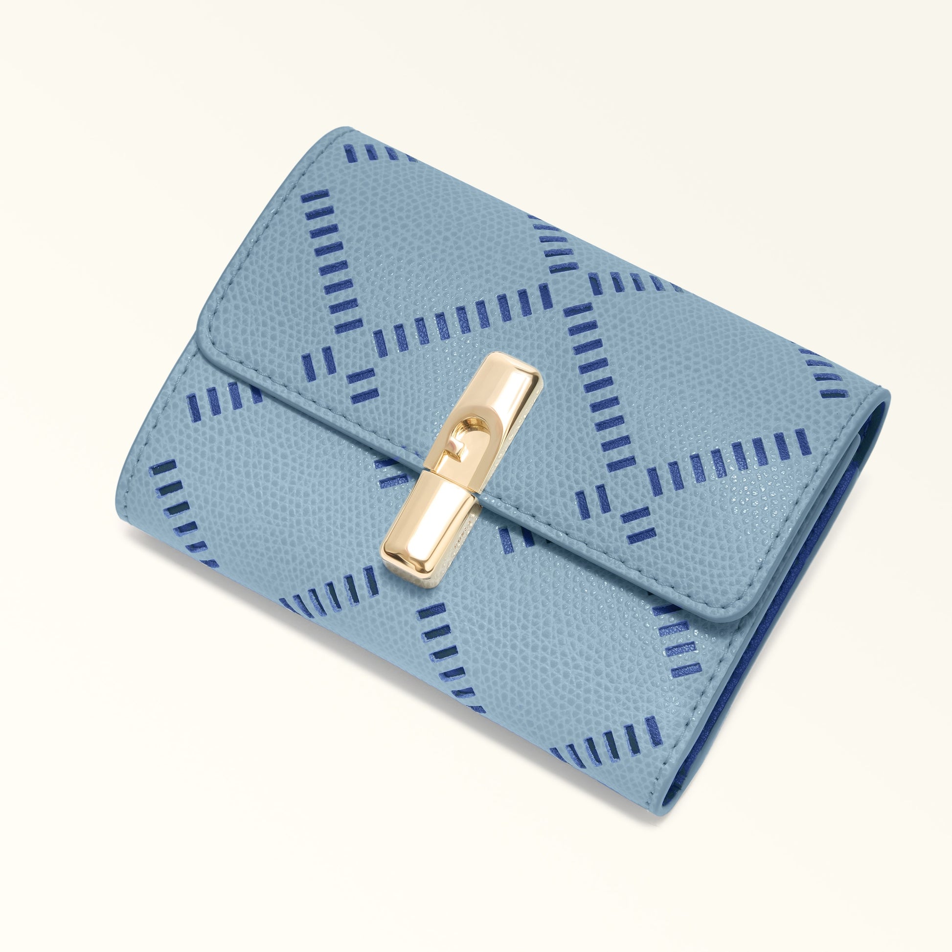 Furla Iride S Compact Wallet in Blue - Wallets 