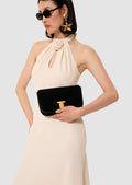 Rosanne ecru crepe dress by Tara Jarmon Lebanon