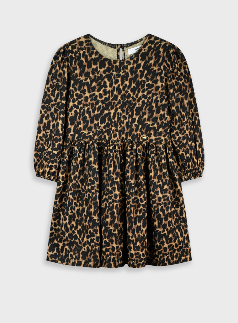 Girl Dress - Leopard