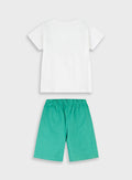 Green Set(Blouse,Shorts) for Boys