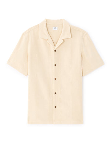 Regular Fit 100% Cotton Jacquard Short-Sleeved Shirt Celio