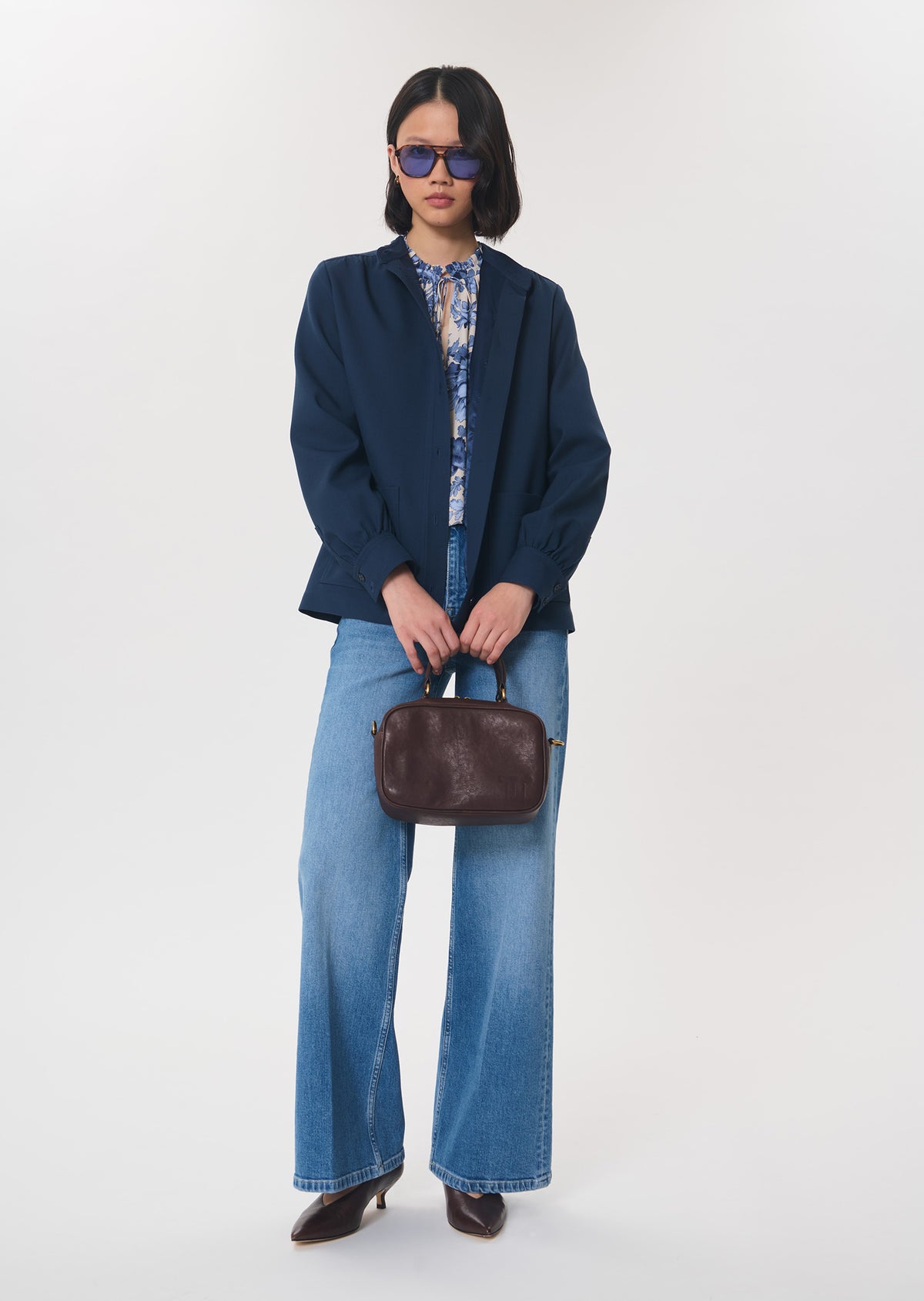 Jocelyn jeans in denim blue cotton by Tara Jarmon