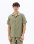 Textured Regular Fit 100% Cotton Short-Sleeve Shirt Celio