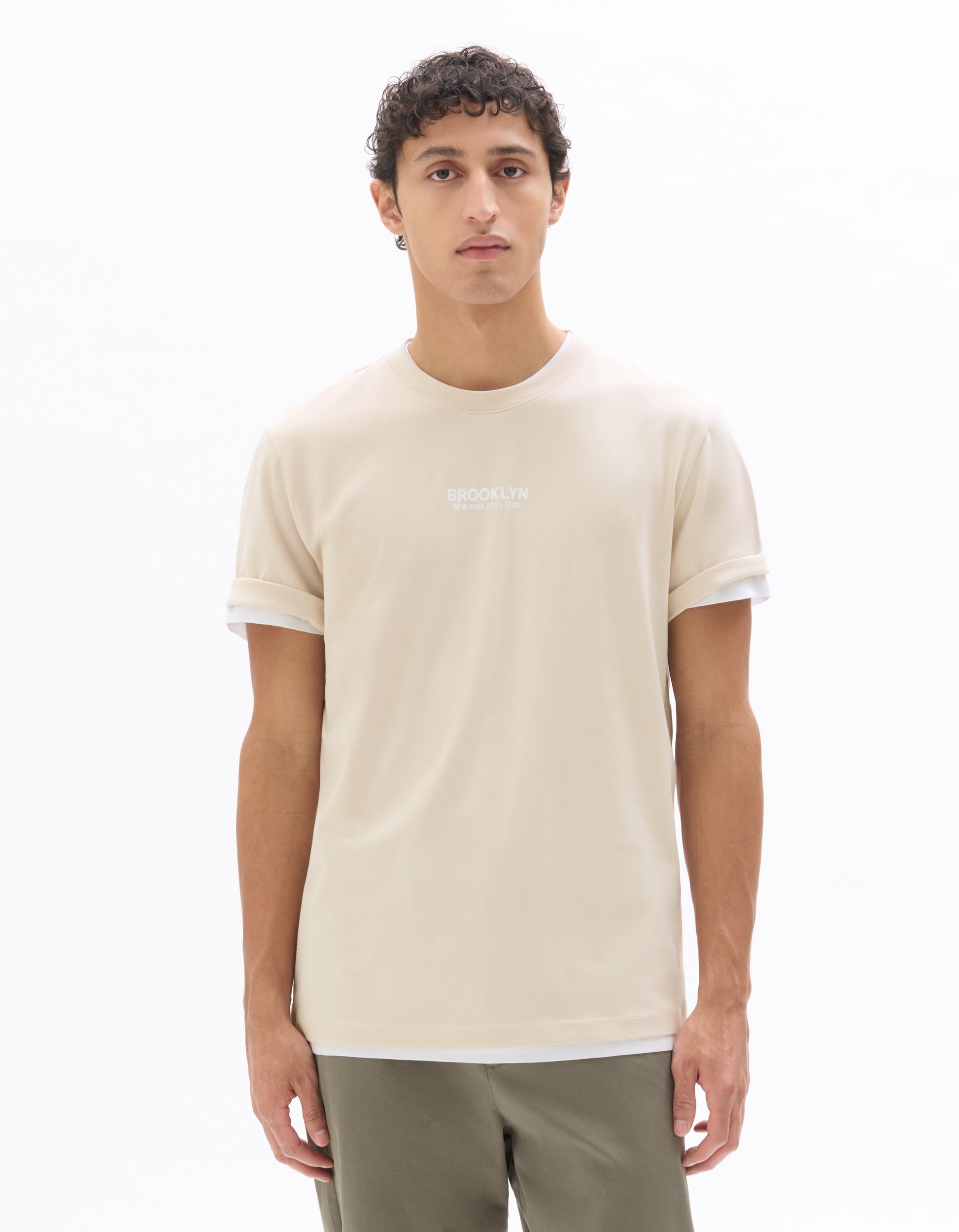 Celio Cotton Short Sleeves Tshirt - Grey
