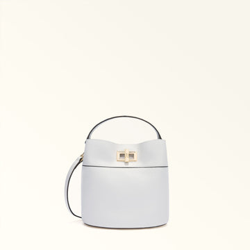 Furla Amelia Mini Bucket Bag in White - Bags 
