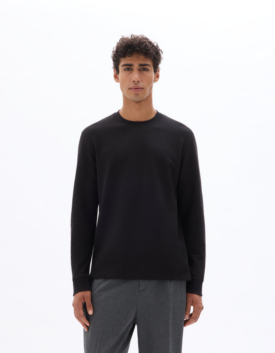 Black Long Sleeves Tshirt - Celio Lebanon
