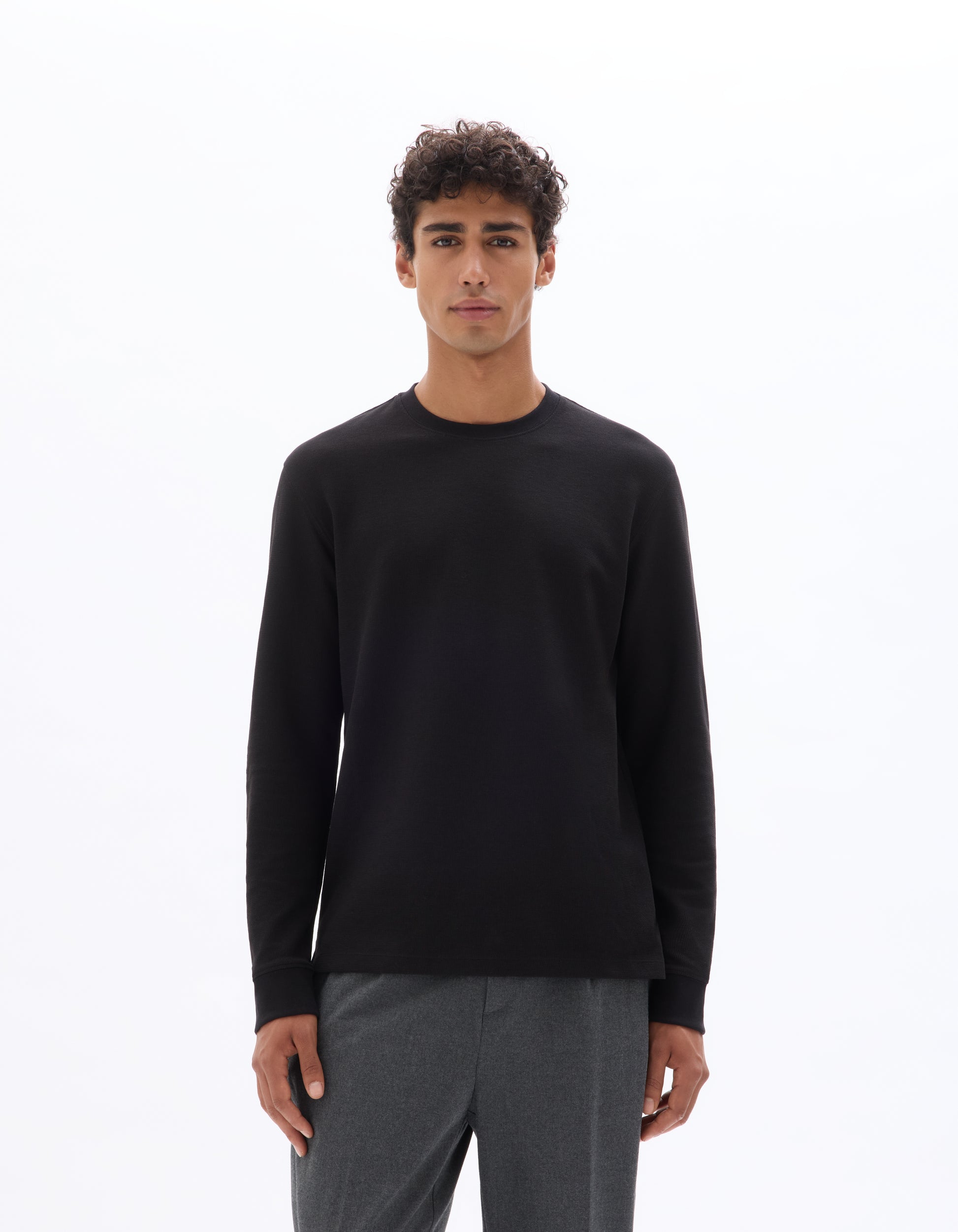 Black Long Sleeves Tshirt - Celio Lebanon