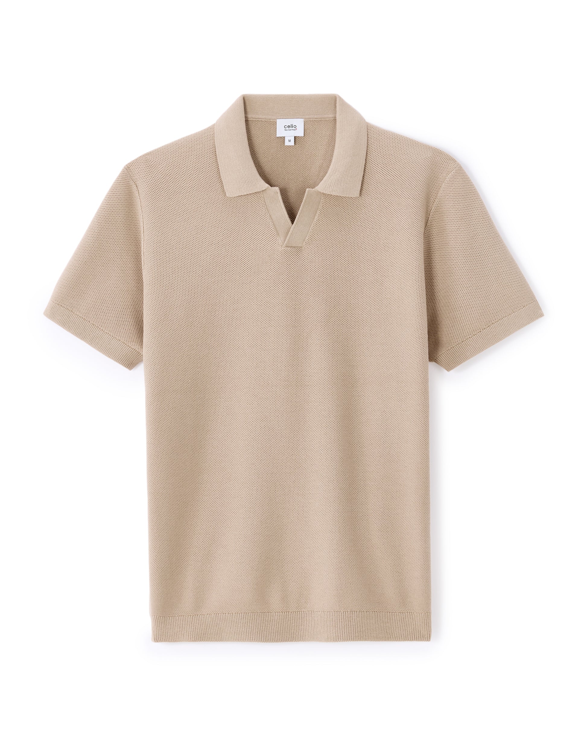 Sand Short Sleeves Polo - Celio Lebanon