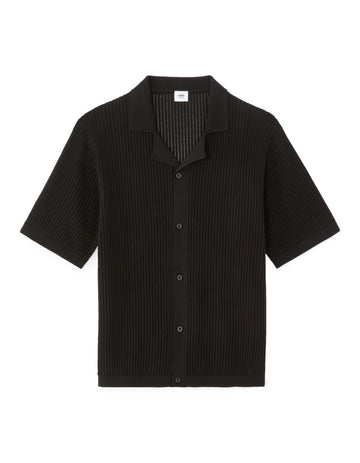 Celio Cotton Short-Sleeved Polo - Black
