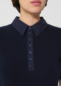 polo in midnight blue cotton