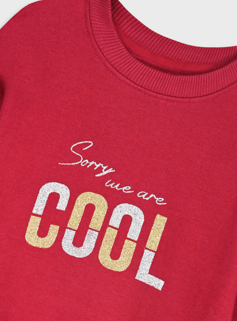 Children's Red Tracksuit For Girl