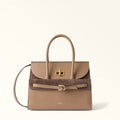 Furla Greta M Top Handle in Brown - Bags 