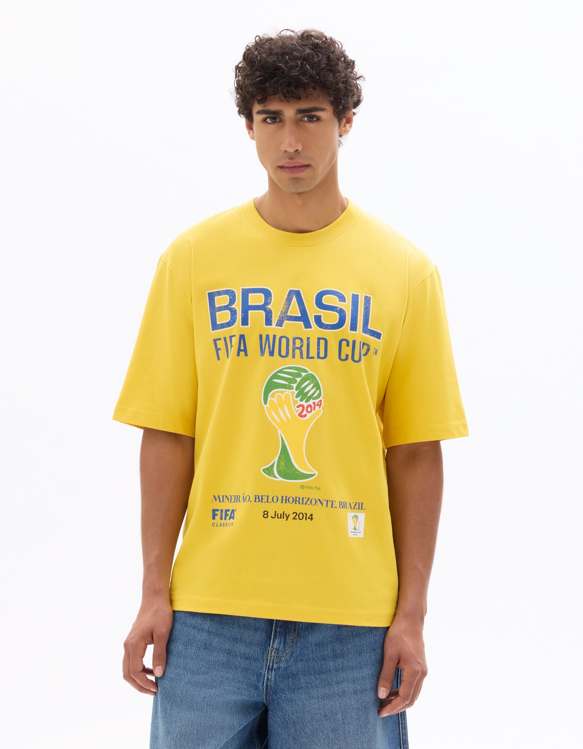 Celio FIFA CLASSICS - FIFA WORLD CUP™ - Yellow T-shirt Brazil 2014 - Yellow