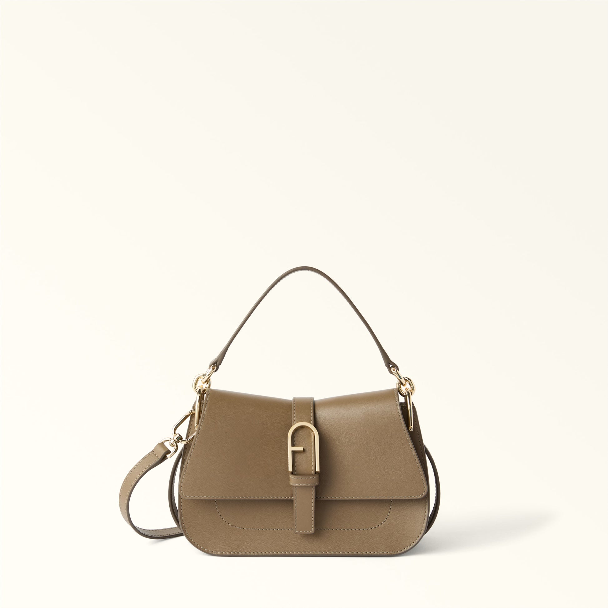 Furla Flow Mini Top Handle in Grey - Bags 