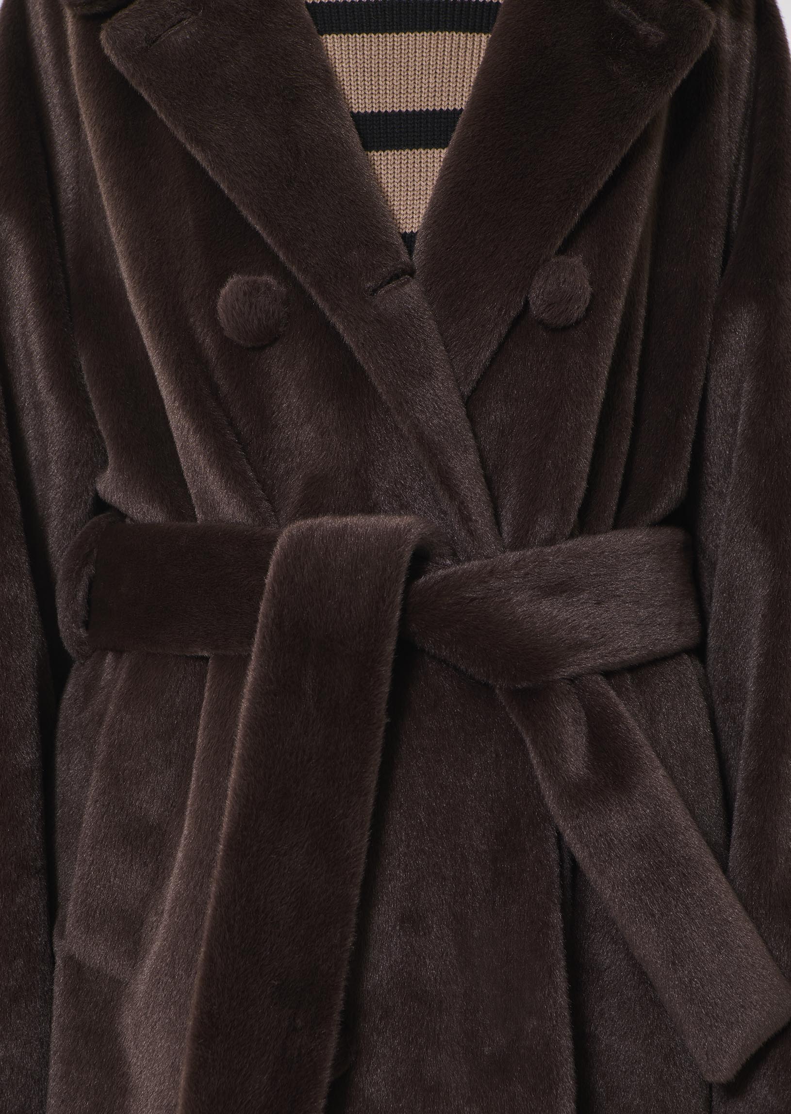 Faux Fur Michelle chocalat coat for women