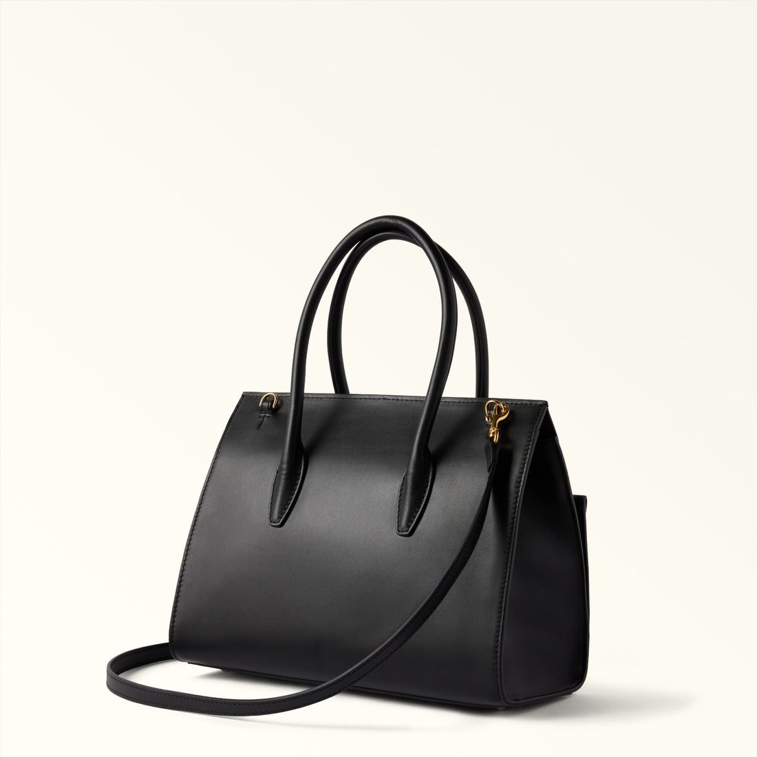 Furla Greta M Top Handle in Black - Bags 