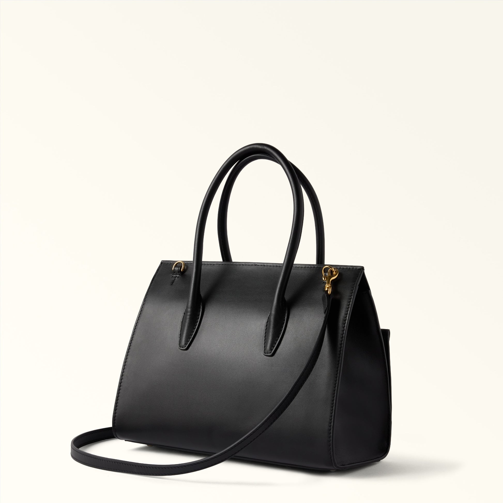 Furla Greta M Top Handle in Black - Bags 